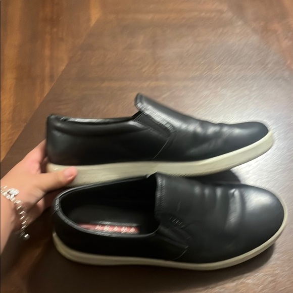 Prada Men's Black Slip-On Shoes - Picture 2 of 10
